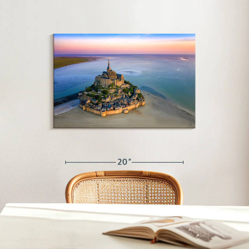 Adella Mont St.-Michel, France, Normandie, H 16 po x l 24 po