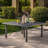 Grey 64" Square Outdoor Table - On Iron Support Frame Dining With Base-1412669854