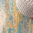 Lasley Contemporary POP Modern Abstract Vintage Waterfall Blue/Brown/Orange Rug-1673220617