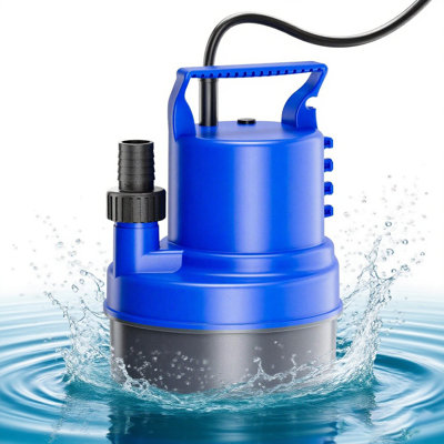Submersible Sump Pump 1/3 HP 2900 GPH, Compact Portable Utility Pump for Everyday Water Removal, with Hose Adapters for Flexible Connections, for Pool Covers Basements Puddles Garden Ponds and Flooded Areas