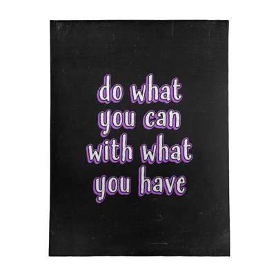 Quotes Chenille Indoor Rug
