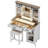 Polett Makeup Vanity With Sliding LED Mirror and Outlets-60778809