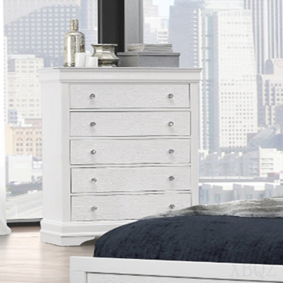 Crocodile Metallic White Chest