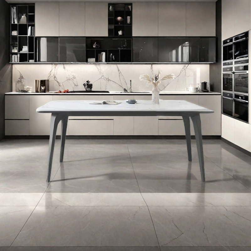Full support rectangular dining table, 29.92"H x 70.86"L x 35.43"W