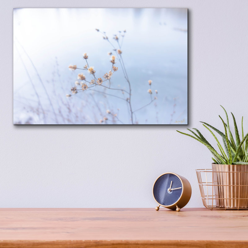  «Blue Glassed Cotton» par Life BeautifuLEE, art mural en verre acrylique, 16 po x 12 po