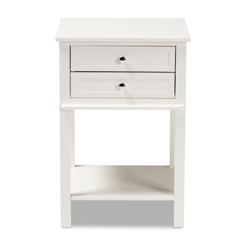 Kabishayan Picadilly  2 Drawer Nightstand, White