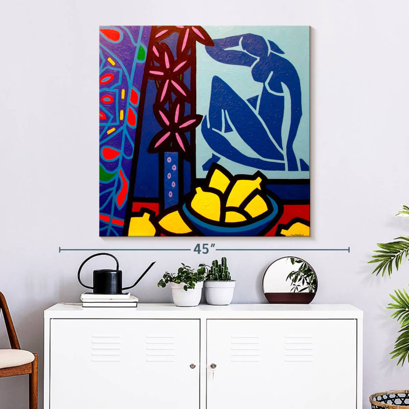 Yarlin Hommage à Matisse II, H 33 po x l 33 po