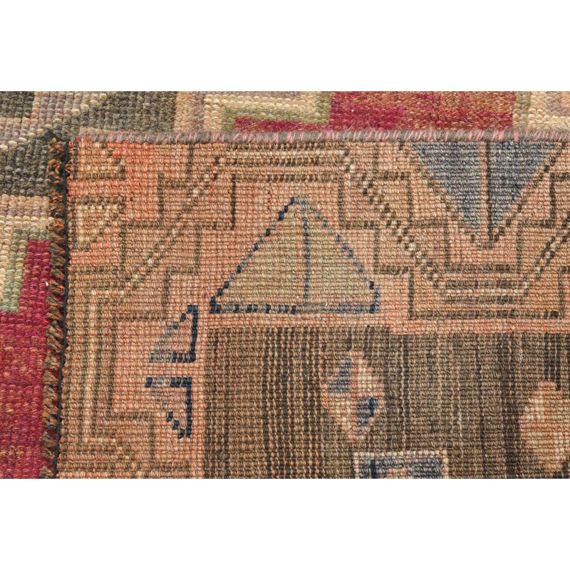 Tickmacrevan One-of-a-Kind 3'8" x 8'5" 1960s Area Rug in Blue/Brown