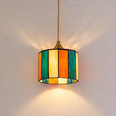 Stained Glass Mini Pendant Light