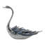Sagebrook Home 6" Majesty Blue Kyanite Stone Sitting Metal Swan-532900090