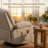 Oversized Massage Recliner Chair with Heating, Swivel Glider Rocker Chair-1351134226
