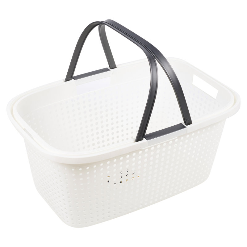 Plastic Laundry Basket with Handles