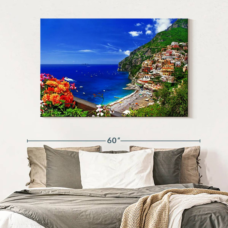 Gillard, pittoresque village de Positano, H 34 po x l 51 po