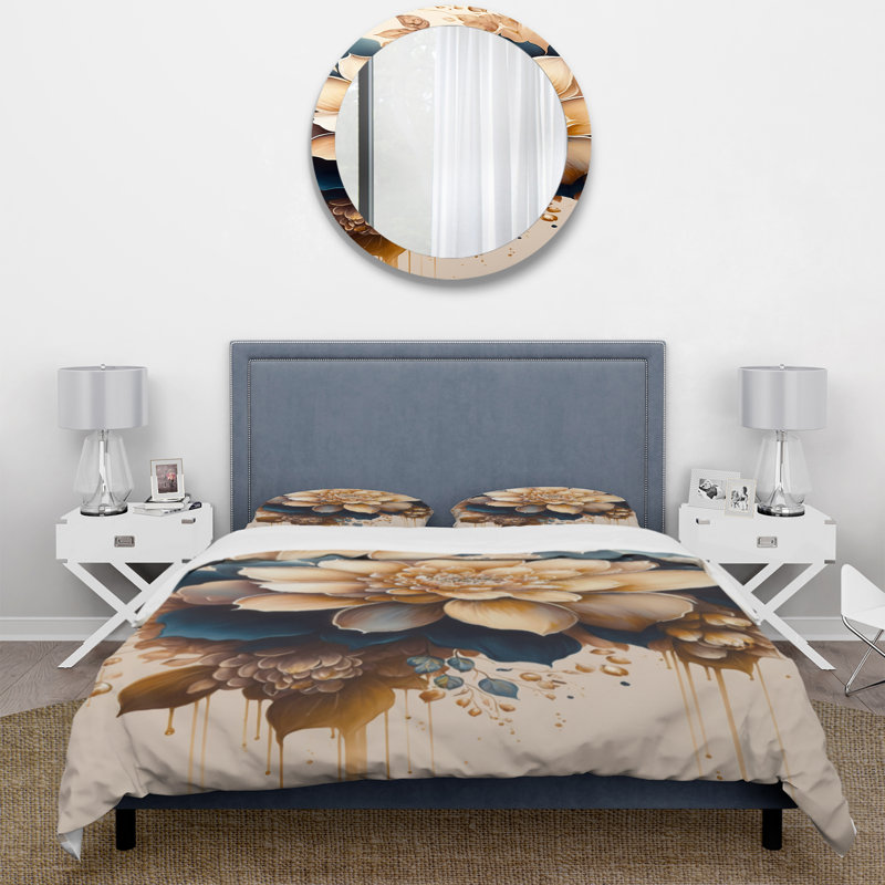  Microfiber / Polyester Duvet Cover Set, Twin Duvet Cover + 1 Standard Sham