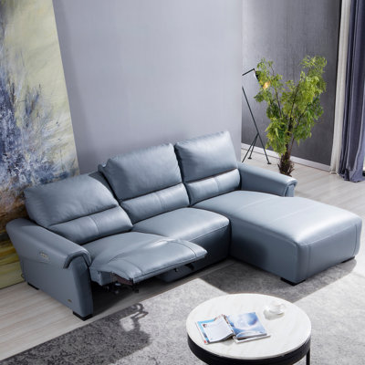 Minnich Upholstered Power Reclining L-Shaped Sectional