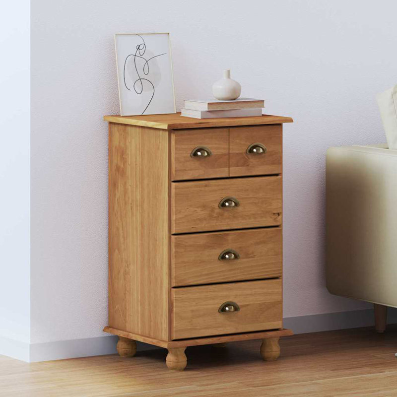 Solid Wood Rectangle Accent Chest, Brown
