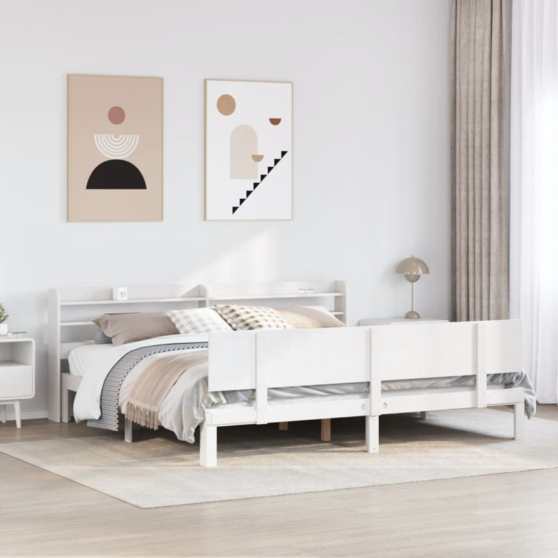 Chilton Bed, White, European Single (90 x 200cm)