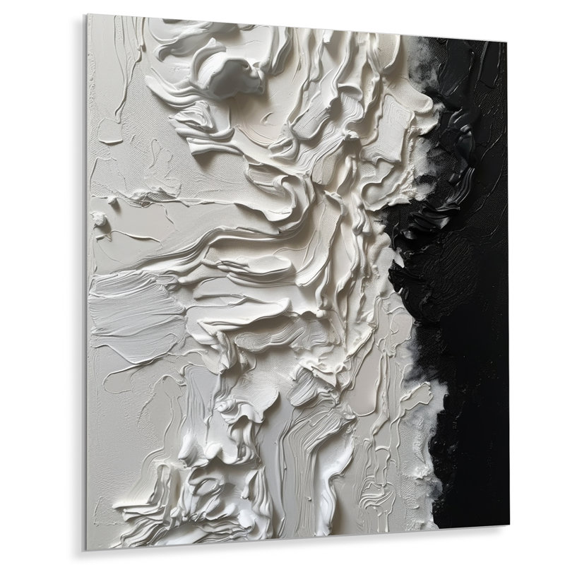 Modern Abstract Wall Decor on Metal, 32" H x 24" W x 1" D