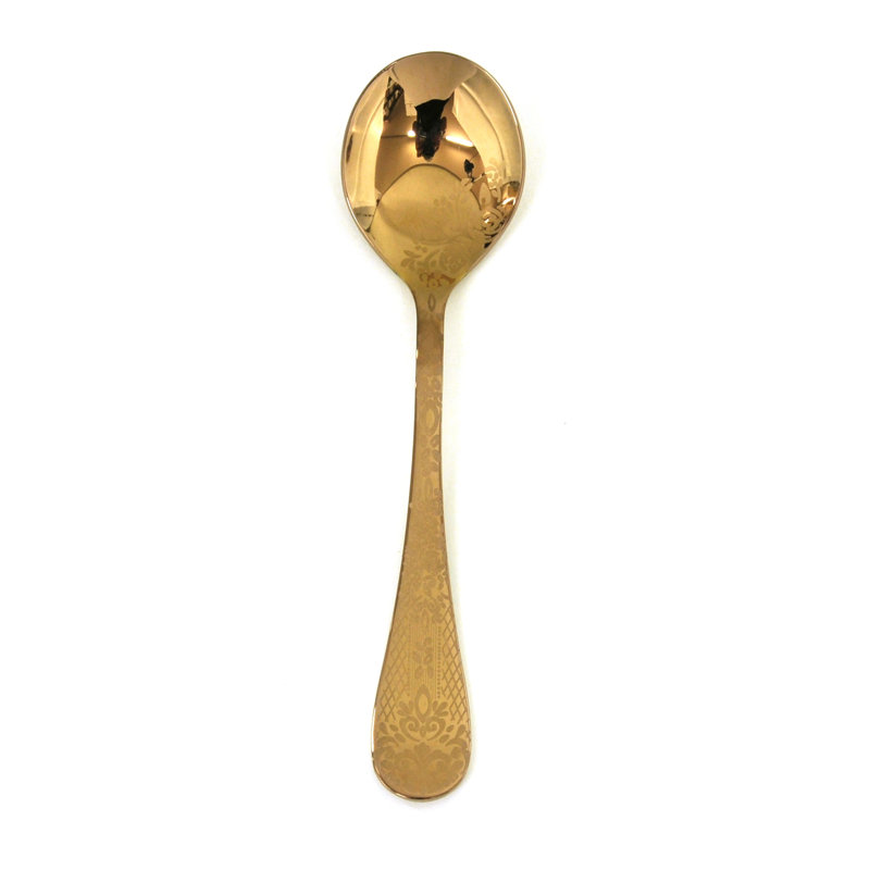 Casablanca Soup Spoon, Oro-nero, 12