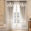 Rideaux occultants à double couche en gaze romantique, légers et luxueux, de style européen, pour chambre, salon et balcon. Tête de rideau en dentelle intégrée.-856733387-856733490