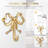 2Pcs Bow Decorative Bow Wall Hook Delicate Bow Coats Hook Brass Bow