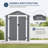 Windowed Gable Garden Shed
