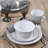 Service de table en grès 16 pièces Trellis Coastal, service pour 4-49630098