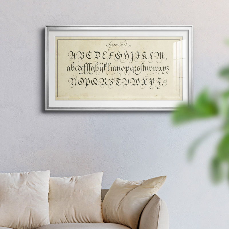 " Manuscript Sampler III ", 10.5" H x 18.5" W x 1" D, Silver