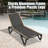 Pool Lounge Chairs Set Of 2, Aluminum Adjustable Outdoor Chaise Lounge With Wheels, All Weather Poolside Chairs For Deck Lawn Patio Backyard, Textilene-1353760676
