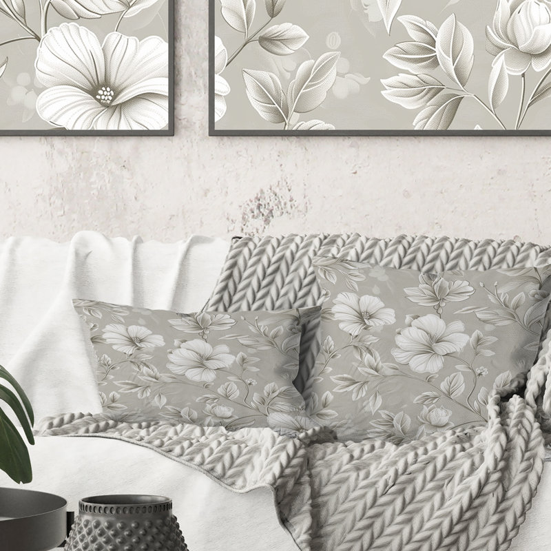 Coussin décoratif Floral Dream II - Glam, H 16 po x l 16 po