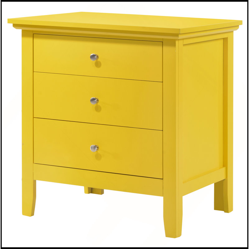 Table de chevet Chic Champagne, Jaune