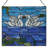 14"H Romantic Swans Stained Glass Window Panel