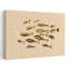 School Of Abstract Fish Abstract Modern Organic Fish Nature Ocean Wall Art Print 1 Piece Wrapped Canvas Wall Art-33105936