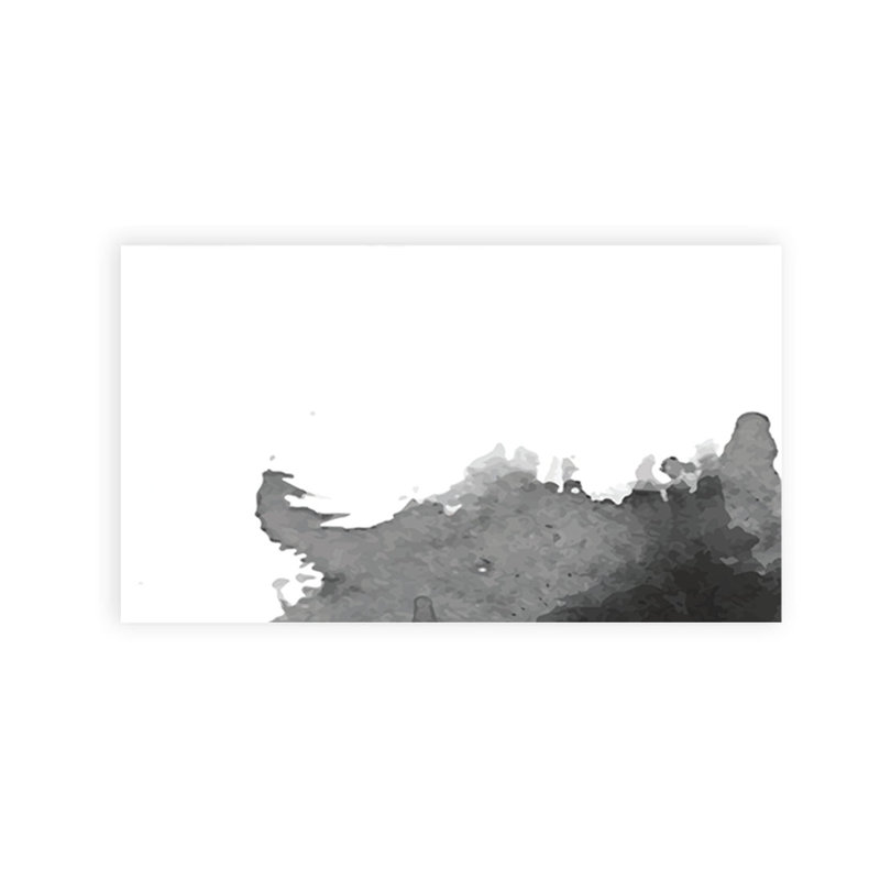Cartes de place ombrées grises pour aquarelle pour tables de fête de mariage