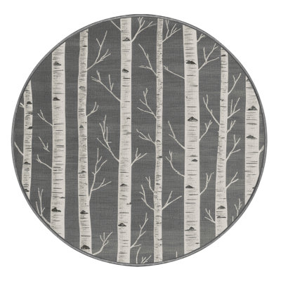 Machine Washable Nature Gray Area Rug
