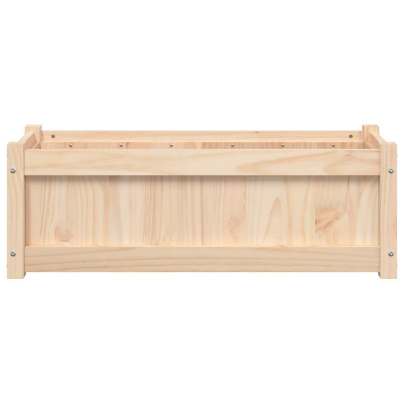 Wooden Kogut Flower Box, Natural, 1, 23.62" H x 23.62" W x 23.62" D
