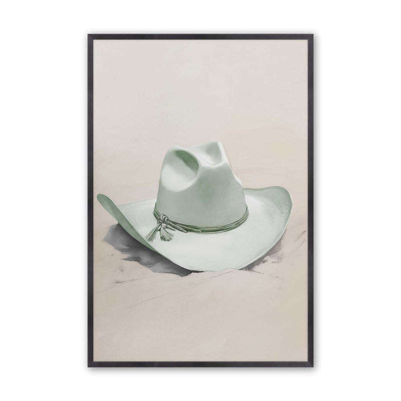 Imprimé Cowboy Essentials en vert II, H 15,25 po x l 12,25 po, Zinc patiné