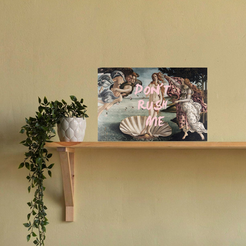 Ne me presse pas Vénus Art mural abstrait classique et moderne sur l'océan, H 16 po x l 24 po