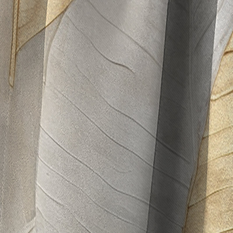 Voris - Leaves Curtain - Blackout Floral Curtain - 1 Panels, 52" W x 84" L