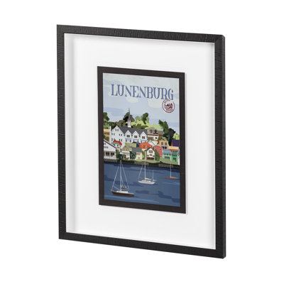 «Lunenburg Go» par Simone, reproduction d'art encadrée sous verre