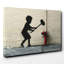 Banksy Fire Hydrant Graffiti - Wrapped Canvas-19090371