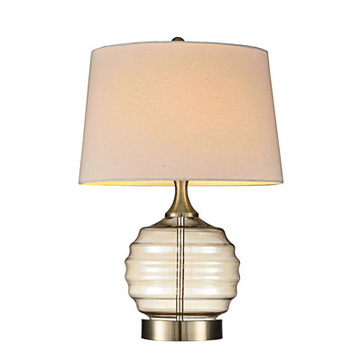 Lampe de table en verre