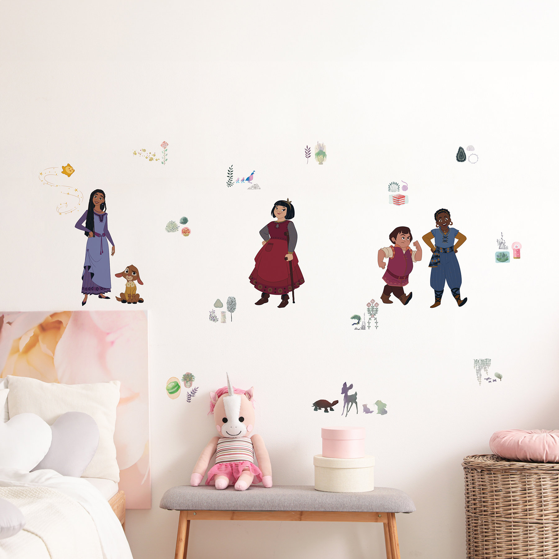 Room Mates Wish Asha and Friends Wall Decals Wayfair