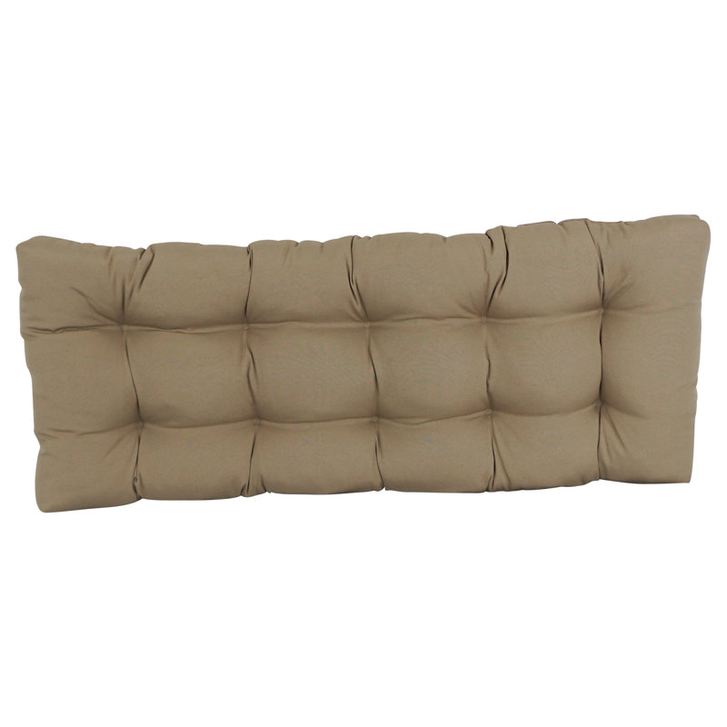 Coussin de siège en sergé, L 60 po x P 19 po, Caramel