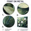 Feuillage olive vert feuillage collage I - feuilles, impression sur métal-270660232