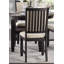 Magnifique ensemble de chaises d'appoint en bois texturé 2 pièces