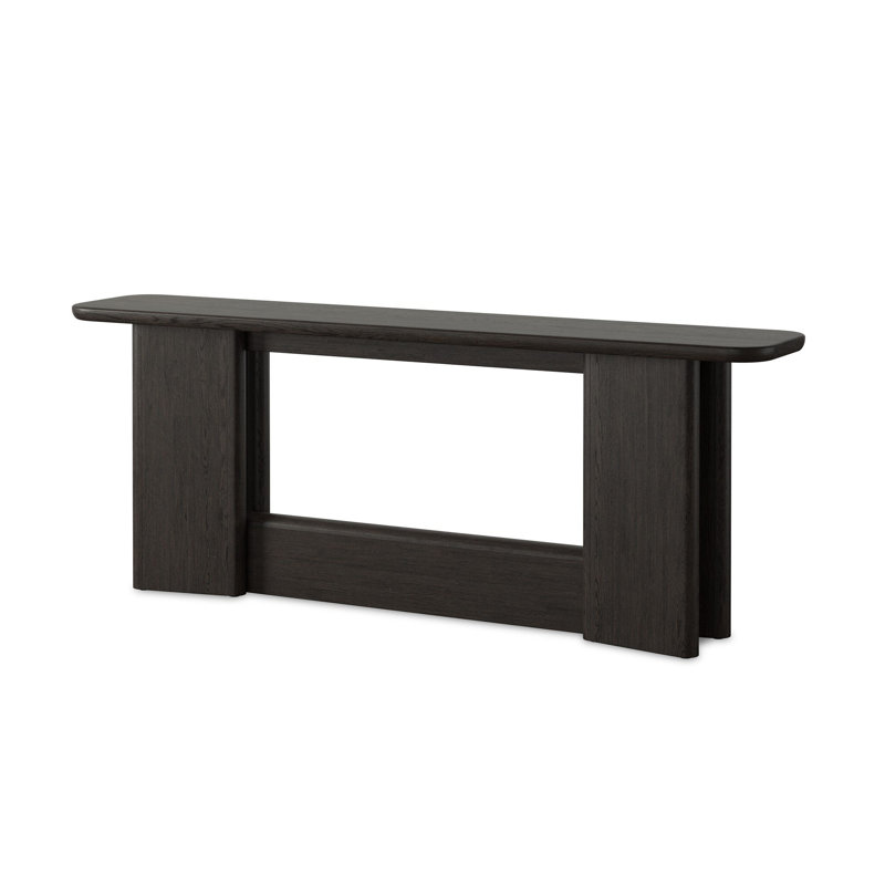 Nadine Console Table, Smoked Black Oak Veneer