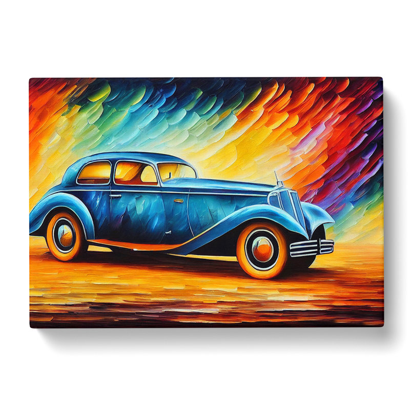 Painted Classic Car Vol.4 Abstract - Wrapped Canvas, 35cm H x 50cm W x 3cm D