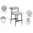 Kasaan Upholstered Counter Stool with Metal Frame-1012959669