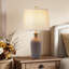 Ensemble de lampes de table en céramique de 23 po ChenJoss, convient aux chambres à coucher, aux salons, aux bureaux et aux bureaux (ensemble de 2)
